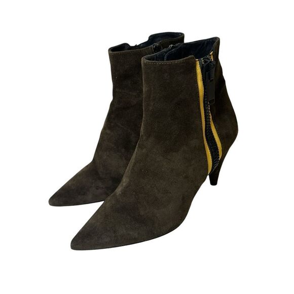 Veronica Beard Shoes - VERONICA BEARD Military Roxie Suede Boot in Brown
